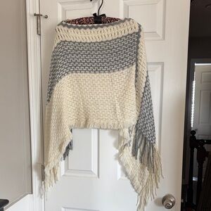 Cozy Gray and Cream Knit Sweater